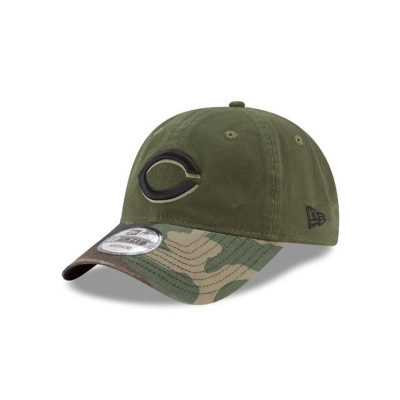 Green Cincinnati Reds Hat - New Era MLB Core Fit Alt 2 49FORTY Fitted Caps USA9158430